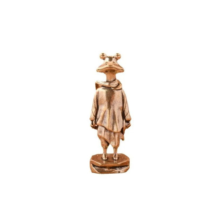 Zen Frosch Figur | Patinierte Kupfer Skulptur | Gartendeko