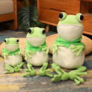 Riesen Frosch Kuscheltier | Groß & Weich | 3 Größen zur Auswahl