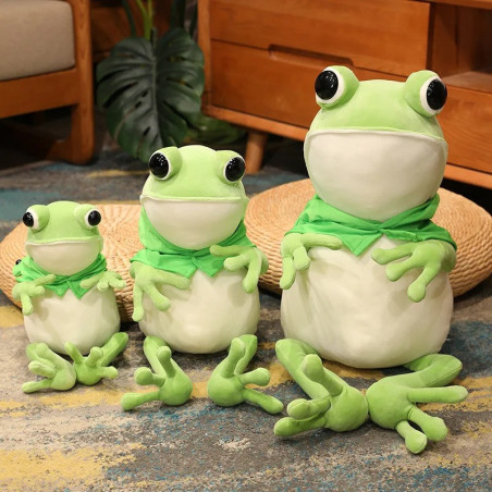 Riesen Frosch Kuscheltier | Groß & Weich | 3 Größen zur Auswahl