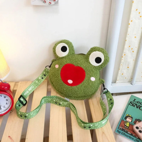 Frosch Plüschtasche "Herz-Lächeln" – Süßes & Lustiges Accessoire