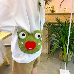 Frosch Plüschtasche "Herz-Lächeln" – Süßes & Lustiges Accessoire