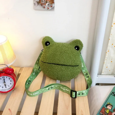 Große Froschkopf-Plüschtasche | Süßes & einzigartiges Geschenk