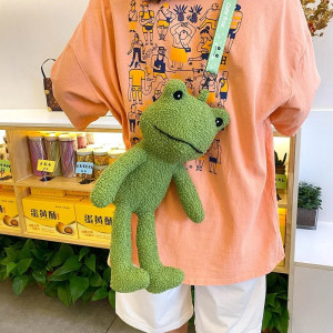 Große Frosch Plüschtasche Ganzkörper – Süße Umhängetasche