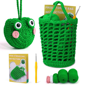 Häkelset für Anfänger – DIY Frosch-Tasche zum Selbermachen