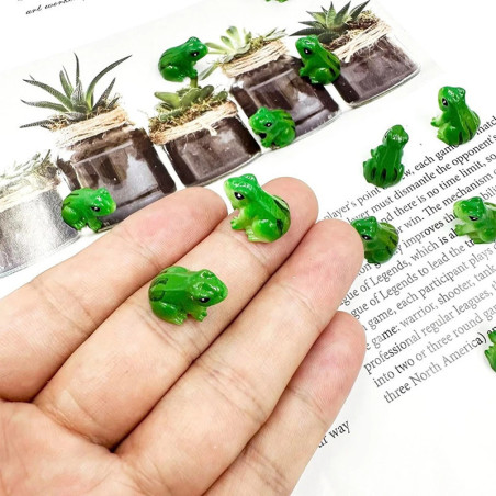 Mini-Frösche aus Harz – Deko-Set für DIY & Terrarium