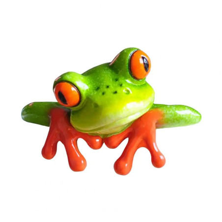3D Frosch aus Harz für die Wand – Akrobatische Natur-Deko