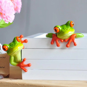 3D Frosch aus Harz für die Wand – Akrobatische Natur-Deko