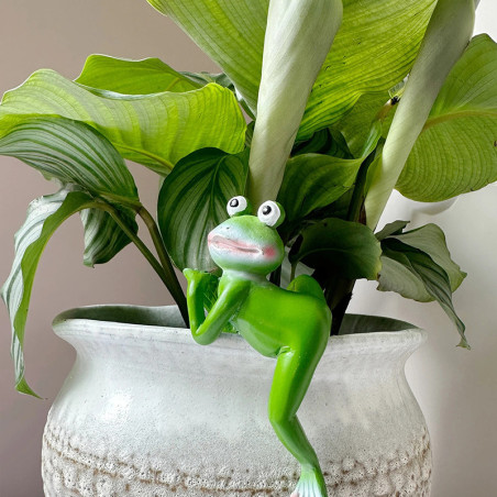 Frosch Deko Garten aus Harz – Figur zum Aufhängen (4 Stile)