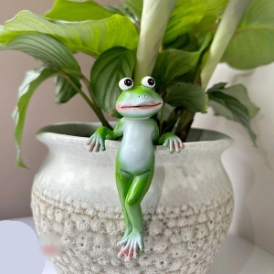 Frosch Deko Garten aus Harz – Figur zum Aufhängen (4 Stile)