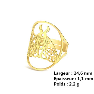 Schmetterlingsring Gold oder Silber | Pollenglanz – Süßer Schmuck