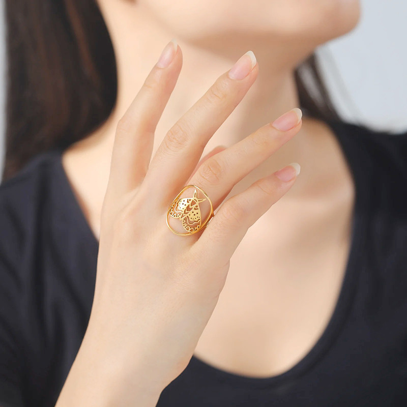 Schmetterlingsring Gold oder Silber | Pollenglanz – Süßer Schmuck