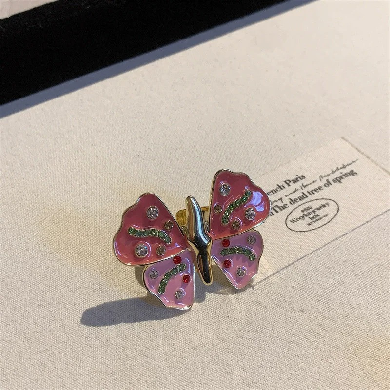 Rosa Schmetterling Ring – Funkelnder Schmuck für Damen | 1001Bees