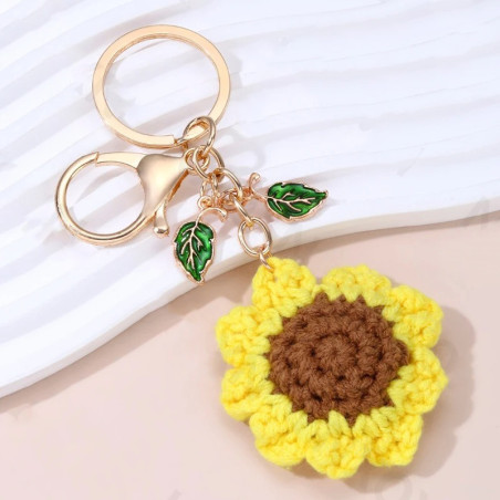 Schlüsselanhänger Sonnenblume Handgefertigt – Natur & Eleganz