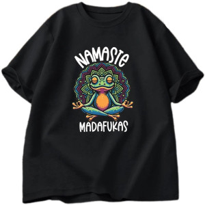 Frosch T-Shirt Namasté Pop – Lustiges Yoga & Mandala Shirt