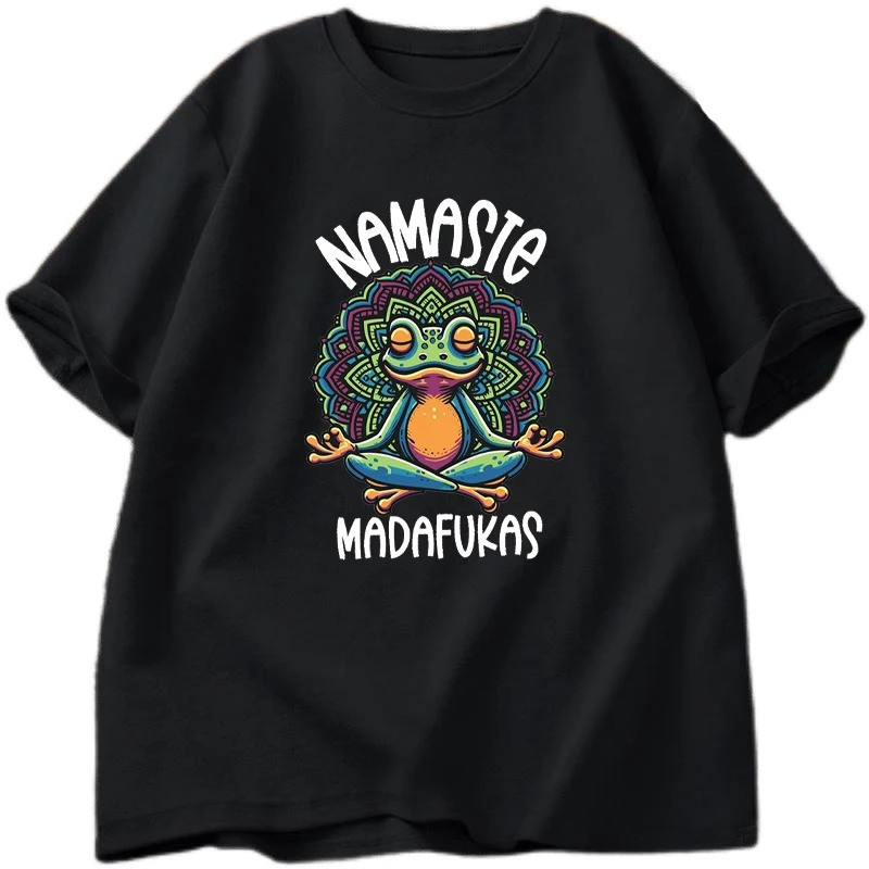 Frosch T-Shirt Namasté Pop – Lustiges Yoga & Mandala Shirt