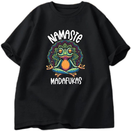 Frosch T-Shirt Namasté Pop – Lustiges Yoga & Mandala Shirt