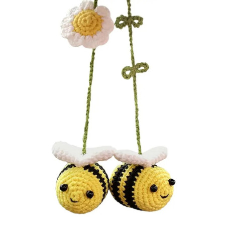 Suspension Abeilles au Crochet pour Voiture | Cadeau Original