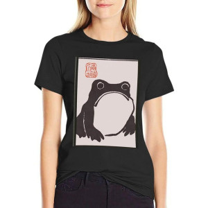 Japanisches Zen-Frosch T-Shirt | Sumi-e Kalligrafie Design
