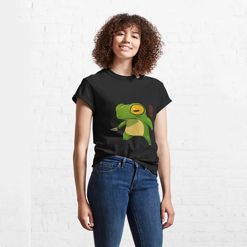 Ninja Frosch T-Shirt – Stiller & Stylischer Krieger