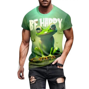 Frosch T-Shirt 'Be Happy' | Süßes & lustiges Design für gute Laune
