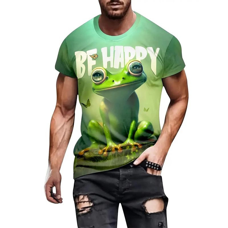 Frosch T-Shirt 'Be Happy' | Süßes & lustiges Design für gute Laune
