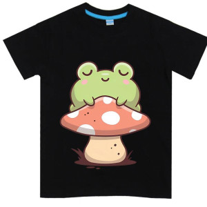 Kinder T-Shirt Träumender Frosch – Süßes Kawaii Design | 8 Farben