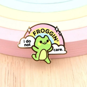 Lustiger Frosch Pin | Süße Geschenkidee für Frosch-Fans