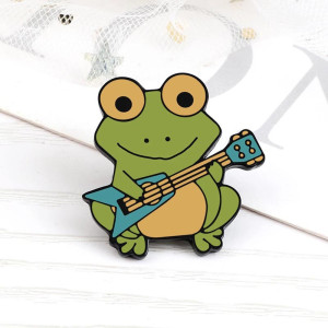 Pin Sumpf-Rocker Frosch | Einzigartige Geschenkidee für Musiker