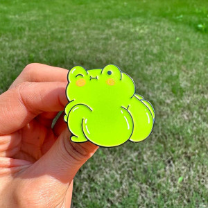 Pummeliger Frosch Anstecker – Einzigartiges & süßes Geschenk