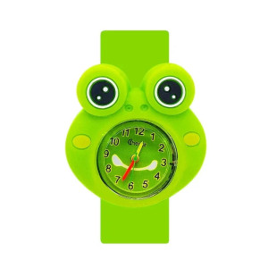 Frosch Uhr für Kinder – Lustige Kinderuhr mit Snap-Armband