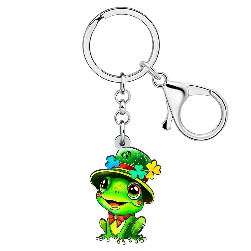 Frosch Schlüsselanhänger Glücksklee – St. Patrick Special | 1001bees