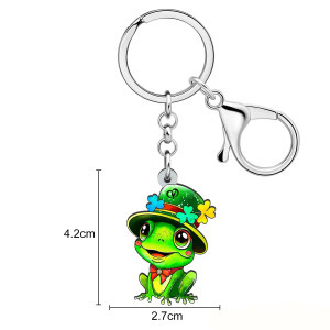 Frosch Schlüsselanhänger Glücksklee – St. Patrick Special | 1001bees