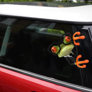 Verschmitzter Frosch Aufkleber | Lustiger Sticker Auto & Motorrad