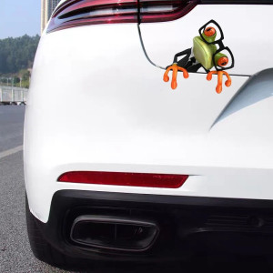 Verschmitzter Frosch Aufkleber | Lustiger Sticker Auto & Motorrad