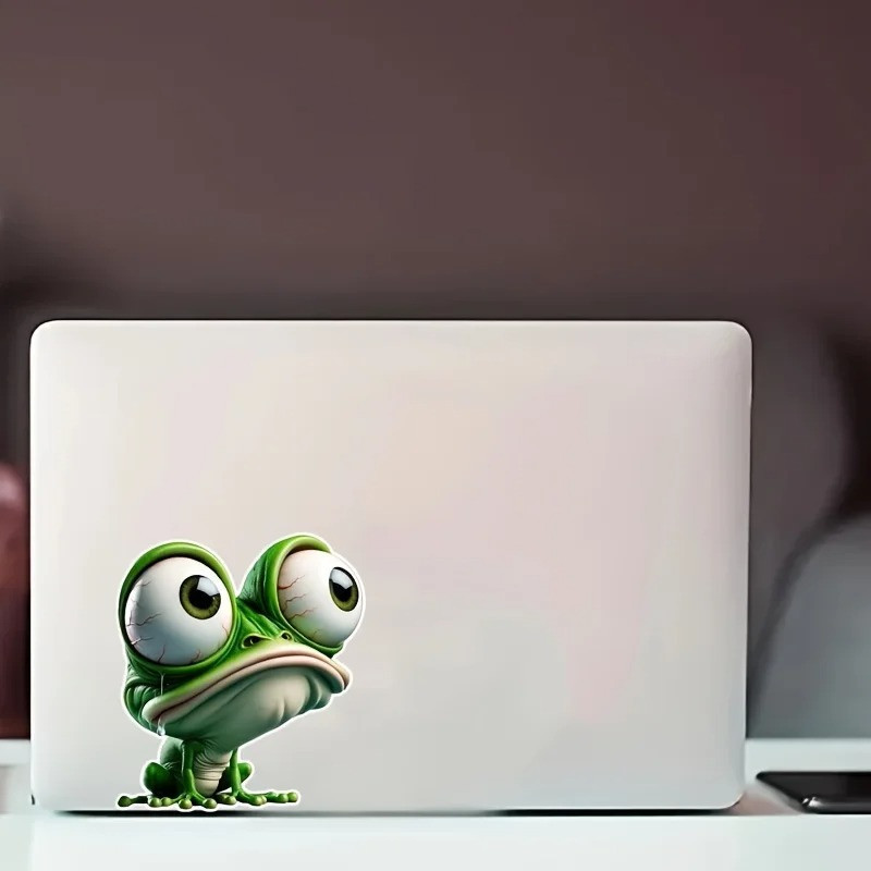 Turbo-Frosch Aufkleber | Lustiger & Origineller Sticker 14x12,5 cm