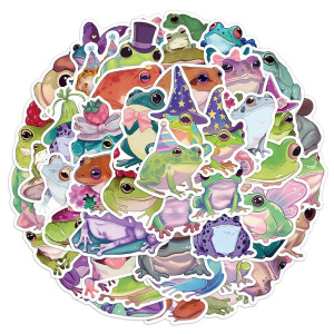 Märchenhafte Frosch Sticker | 50er-Set süße Aufkleber