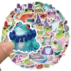 Märchenhafte Frosch Sticker | 50er-Set süße Aufkleber