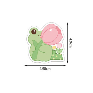 Kawaii Frosch Aufkleber | 50er-Set süße & Zen Sticker