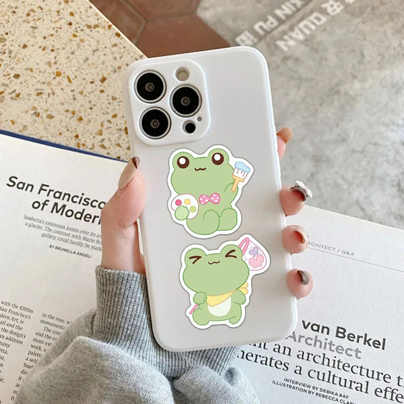 Kawaii Frosch Aufkleber | 50er-Set süße & Zen Sticker