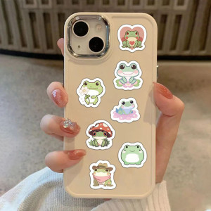 Kawaii Frosch Aufkleber – Rolle mit 500 süßen Stickern