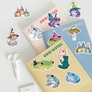 Magische Frosch Sticker ✨ – 50er-Set für Deko & Geschenke 🐸