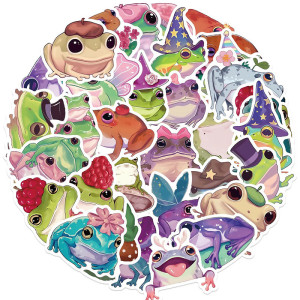 Magische Frosch Sticker ✨ – 50er-Set für Deko & Geschenke 🐸