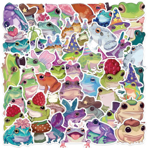 Magische Frosch Sticker ✨ – 50er-Set für Deko & Geschenke 🐸
