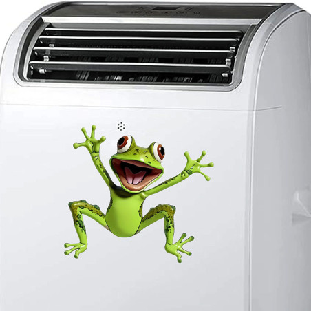Frosch Aufkleber Grün | Lustiger Sticker für Auto & Fenster