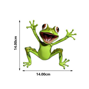 Frosch Aufkleber Grün | Lustiger Sticker für Auto & Fenster