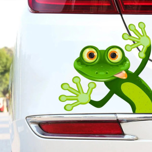 Lustiger Frosch Sticker – Humorvoller Aufkleber 15x14 cm