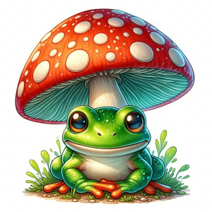 Frosch Aufkleber Natur & Entspannung – Sticker Wald – 5 Größen