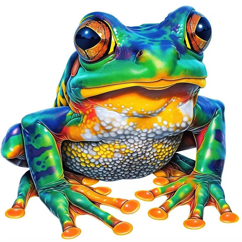 Sticker Galaxie Frosch – Psychedelischer Deko Aufkleber – 5 Größen