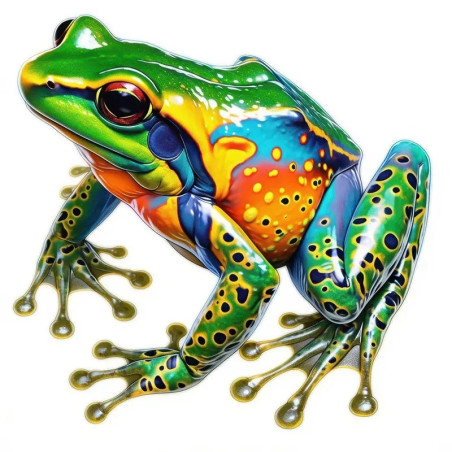 Sticker Frosch Jungle Pop – Tropischer & Urban Deko Aufkleber