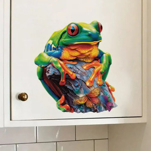 Mystischer Frosch & Schmetterling Sticker | Magischer Aufkleber